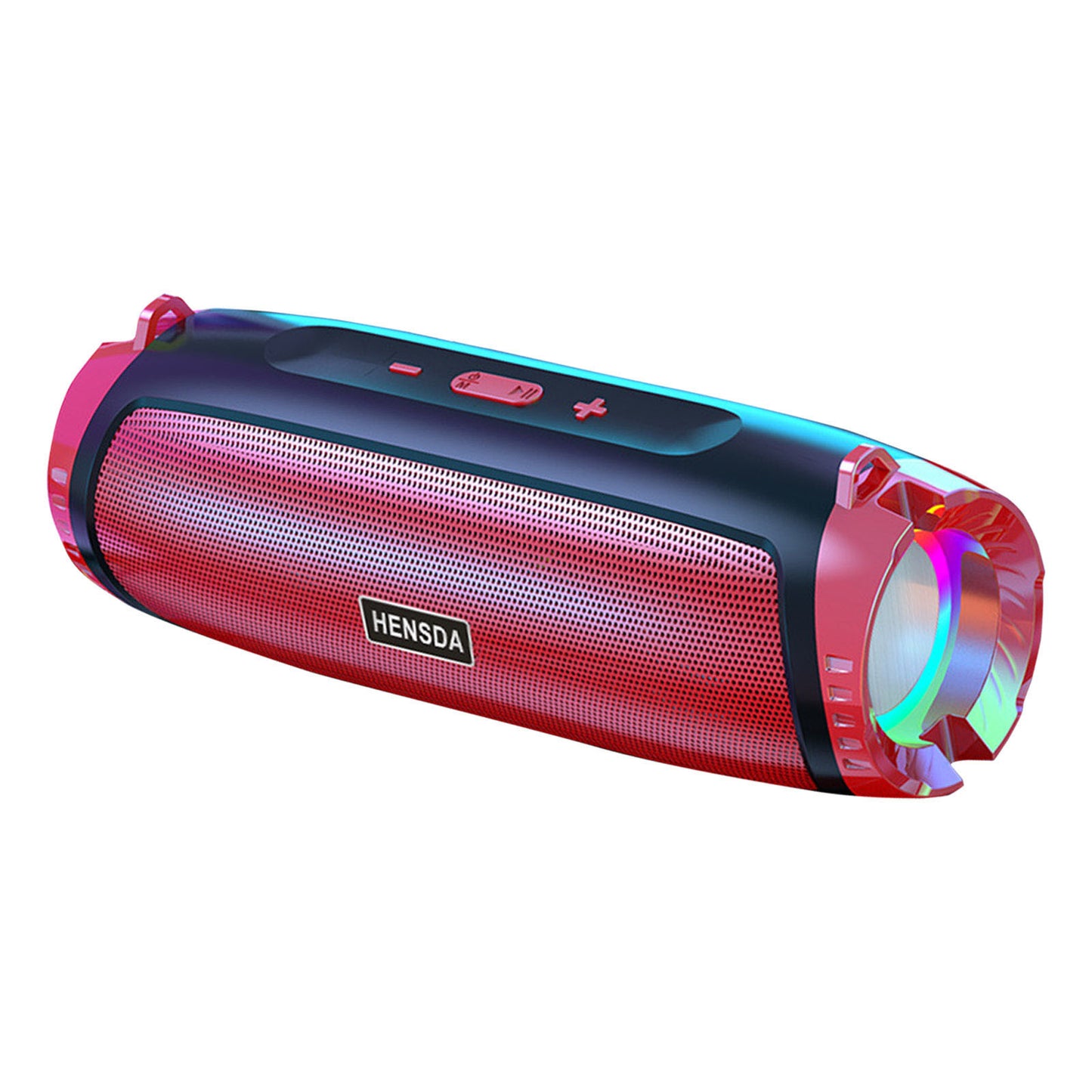 Wireless Smart Bluetooth Speaker High Volume Card Speaker Outdoor RGB Flashing Car Subwoofer Speaker Red