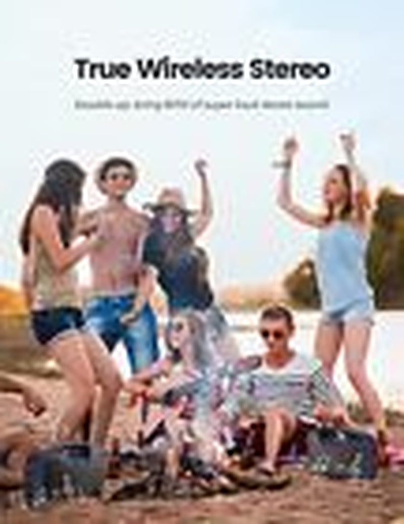 IPX7 Waterproof Bluetooth Speaker, 40W Portable Wireless Speaker, 32H Navy Blue