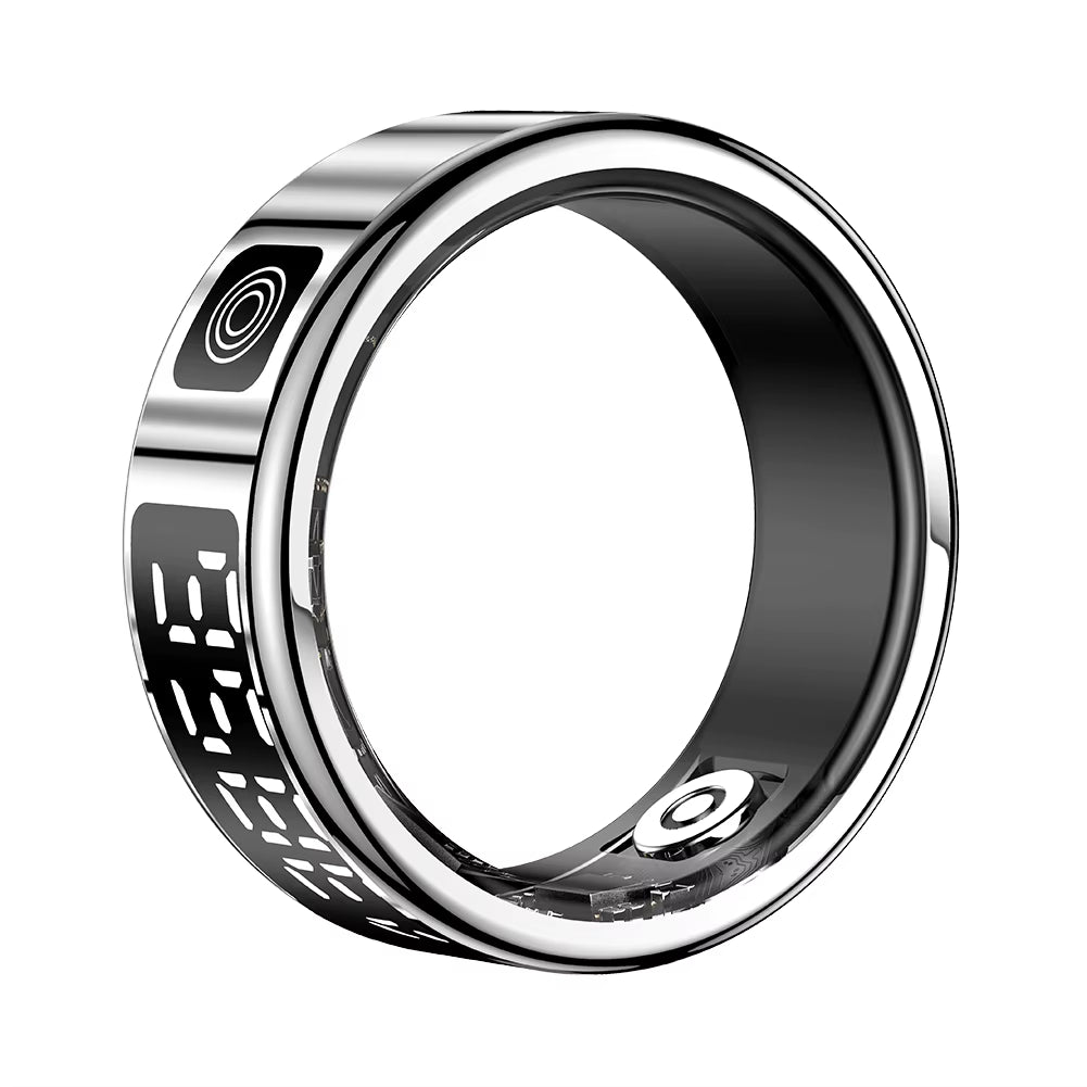 RS08 Smart Ring 5ATM Waterproof Fitness Tracker Bluetooth-Compatible 5.1 Heart Rate Blood Oxygen Sleep Monitoring for Men Women
