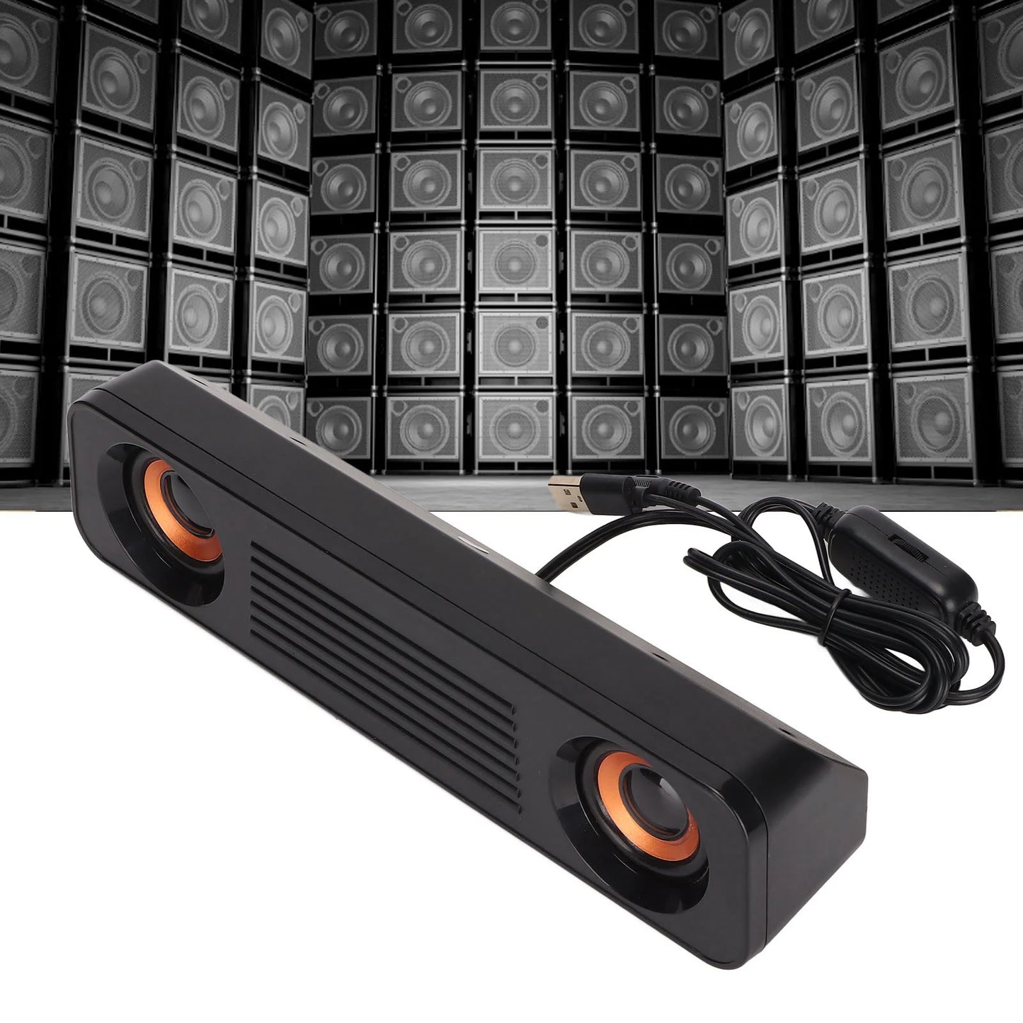 Wired Speaker, Portable Long Speaker Surround Sound for TV for Computer